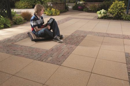 Textured Paving 450x450 Buff - Tobermore - Image 2