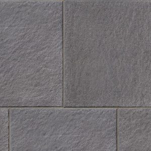 BEAUFORT PAVING 400x400x40mm Charcoal -TOBERMORE