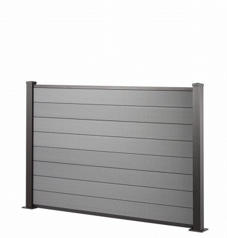 COMPOSITE FENCING 1.8m x 1.2m LIGHT GREY - SAIGE
