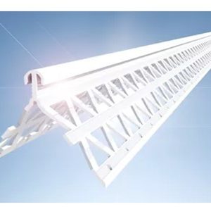 BEAD PVC 2.5m ANGLE 10mm c/w NOSING White